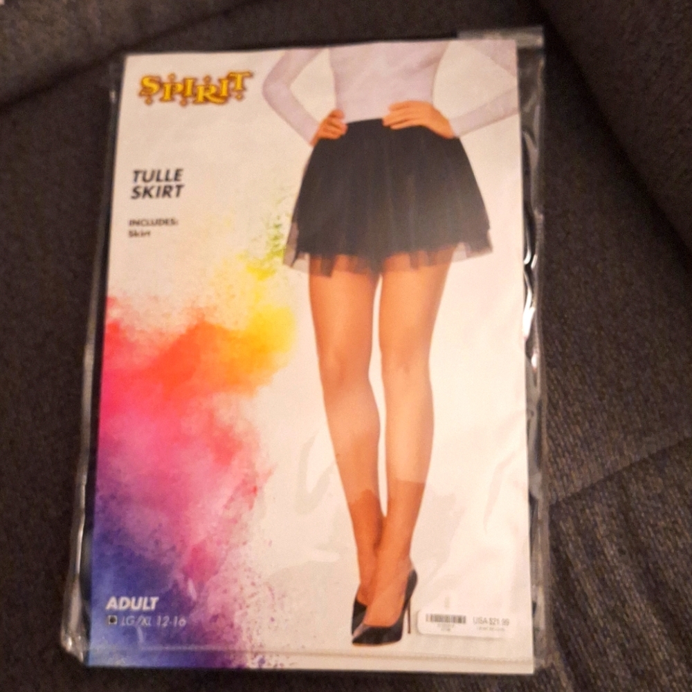 Black adult tulle skirt